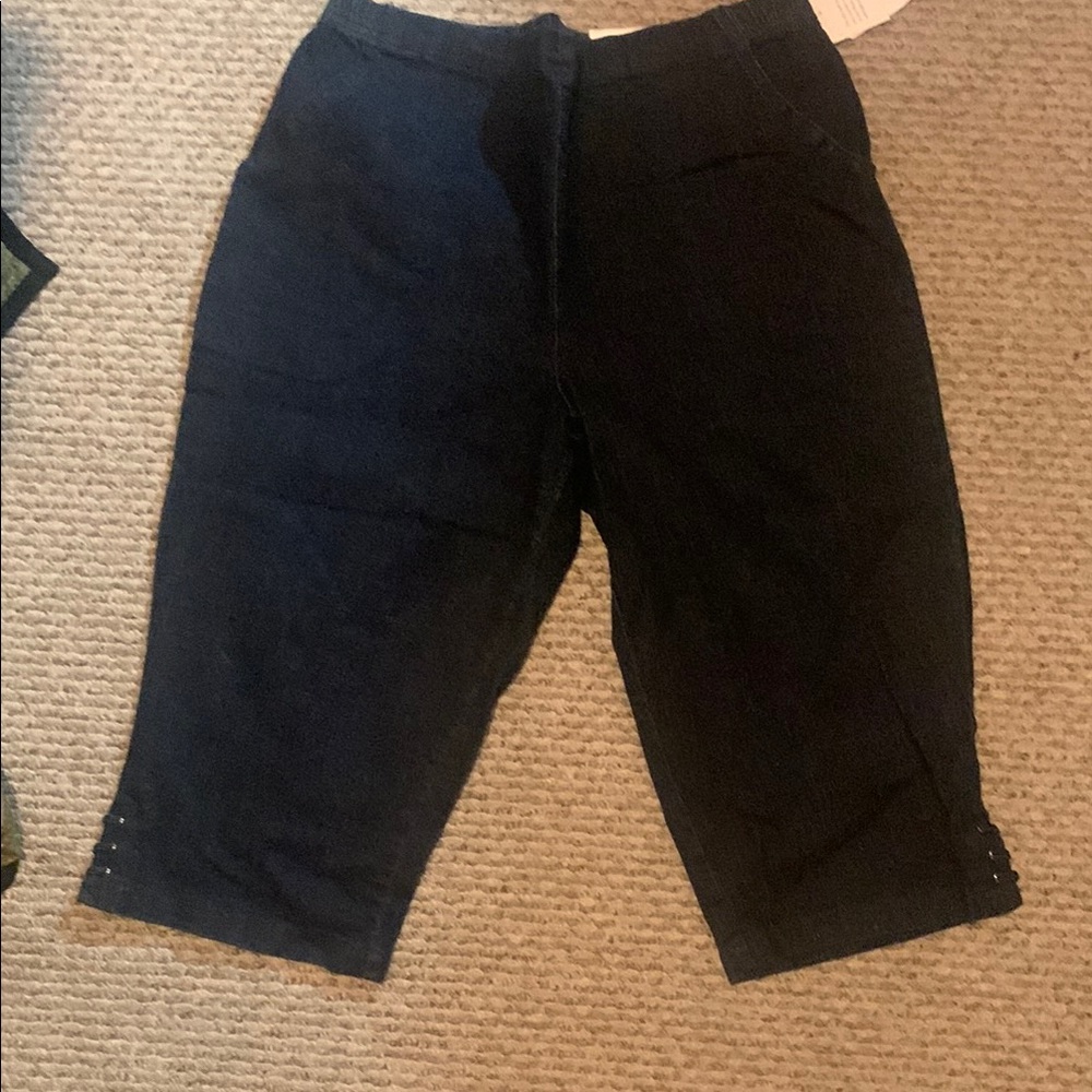 Croft & Barrow Black Cropped Pants